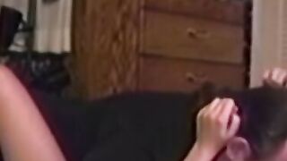 Vintage brunette babe fucked doggystyle by big mature cock