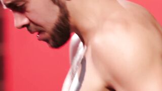 Cute shemale Khloe Kay fucked hard doggystyle after blowjob