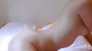 Big-Titted French Girl Plays with Dildo on Webcam