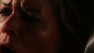 Horny blonde fucked missionary after sensual blowjob