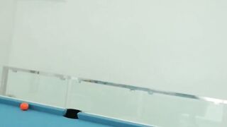 Fucked A Beautiful Teen on the Pool Table while Her Boyfriend was Away