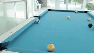 Fucked A Beautiful Teen on the Pool Table while Her Boyfriend was Away