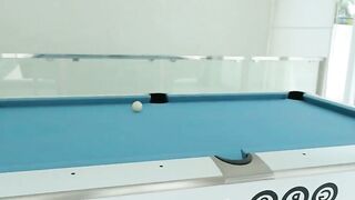 Fucked A Beautiful Teen on the Pool Table while Her Boyfriend was Away