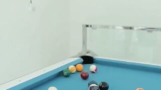 Fucked A Beautiful Teen on the Pool Table while Her Boyfriend was Away
