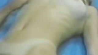 Big breasted amateur bimbo toyed by her perverted friend