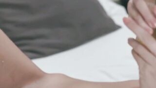 Seductive babe spreads her ass and pussy as she masturbates