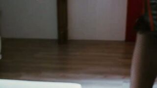 Latex wearing babe and her master have kinky fuck session