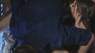 Cock hungry MILF and teen smashed by big dick dude