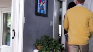 Inked goddess Kimber Veils deepthroats and rides huge cock
