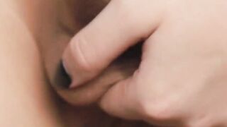 Hot shemale nerd jerking off her cock