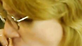 Mature Blonde Amateur Goes Deep at the Office