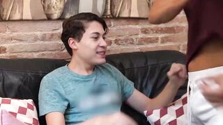 Jax Thirio fucks a twink stranger craving for rock hard cock