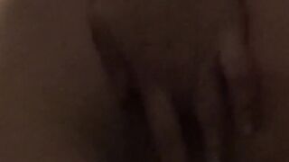 Busty mature babe fingers her pussy solo after shower