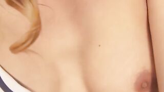 Wonderful tranny sticks a dildo in her ass while stroking