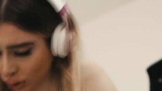 Horny guy caught by wife fucking their TS babysitter