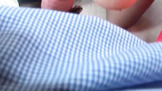 Busty UK blonde makes older man cum all over her big tits