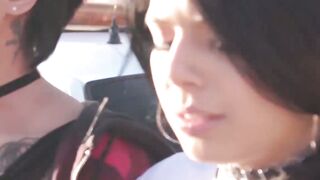 Gorgeous inked Gina Valentina outdoor fucked by policeman