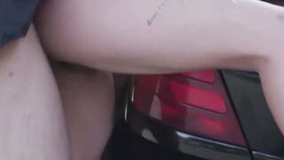 Gorgeous inked Gina Valentina outdoor fucked by policeman