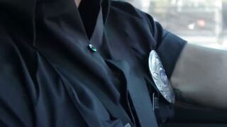 Gorgeous inked Gina Valentina outdoor fucked by policeman