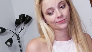 Cutie Riley Star eats stepdads jizz after had POV drilling