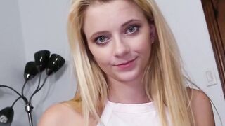 Cutie Riley Star eats stepdads jizz after had POV drilling