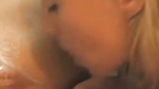 Amateur teen with small tits sucks cock and fucks hard