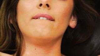 Hot brunette Dani Blu moans while pussy played and fingered