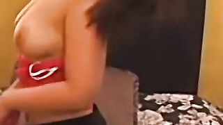 Busty young amateur fucking big cock POV style