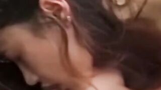 Naughty Amy Thest seduced by friend and pounded in threesome