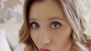 Cute blonde Lily Blossom feels so horny that she uses her dildo to satisfy her cravin