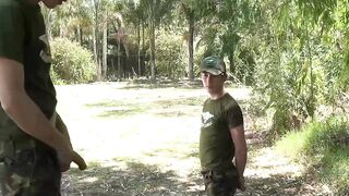 Jake Lotti and Loick Gauthier fills the barracks with their moans