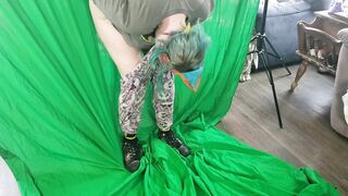 Pantsing Challeng: Hands Bound behind and Leggings Pulled Off: 20