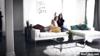Lusty lesbians Krissy Lynn shared men huge penis after Beauty