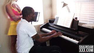 BARBI SINCLAIR IS MY HOMEMADE PIANO INSTRUCTOR BUT TODAY SHE