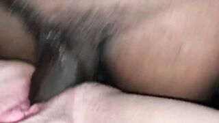 BBW Squirts all over big black dick
