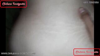 Ginger has so much cum into her anus that it