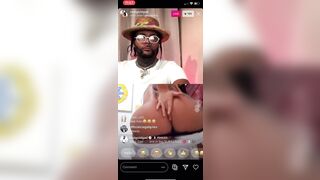 cougar SLIPS ON a STRIPTEASE FOR GOLD GAD ON INSTAGRAM