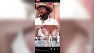 cougar SLIPS ON a STRIPTEASE FOR GOLD GAD ON INSTAGRAM