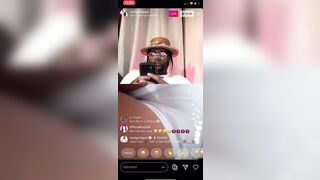 cougar SLIPS ON a STRIPTEASE FOR GOLD GAD ON INSTAGRAM