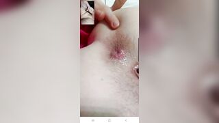 CAMING and CUMING with a TURNED ON SOAK CHICK on Whatsapp