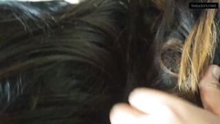 Thick Hairjob - Big Haired Dark Hair Hairjob
