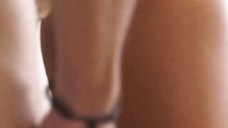 Horny eurobabe rides cock doggystyle after hot pussy play