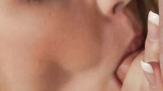 Sex on the floor between mature older dude and a hot blonde