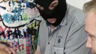Young gays sucking dicks in a group masturbation session