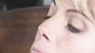 Retro blonde pornstar takes cock in ass after pussy drilling