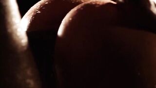 Lusty babe gives a blowjob before receiving a big black cock
