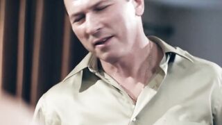 Christie Stevens spitroasted in hardcore taboo threesome