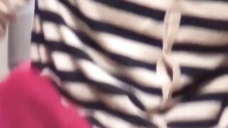 Couple of hairy pussy asian babes public peeing close up