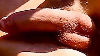 Twinkie got his cock sucked and ass poked in the backyard