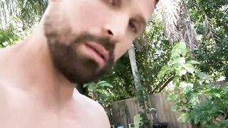 Amateur Kylie Rocke deepthroats and rides near outdoor pool